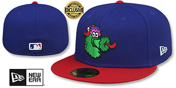 Phillies 'PHILLIE PHANATIC' Royal-Red Fitted Hat by New Era