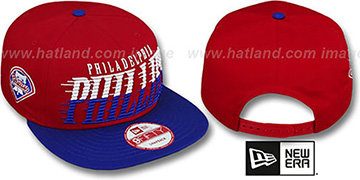 Phillies SAILTIP SNAPBACK Red-Royal Hat by New Era