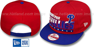 Phillies SLICE-N-DICE SNAPBACK Red-Royal Hat by New Era