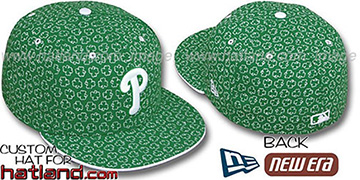 Phillies 'ST PATS FLOCKING' Kelly Fitted Hat by New Era