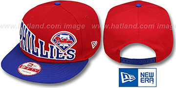 Phillies 'STOKED SNAPBACK' Red-Royal Hat by New Era