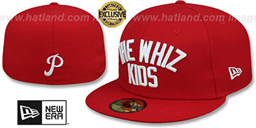 Phillies WHIZ KIDS Red Fitted Hat by New Era