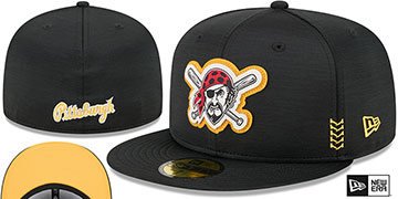 Pirates 2024 ALTERNATE CLUBHOUSE Heather Black Fitted Hat by New Era