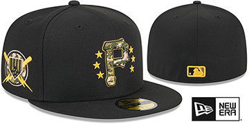 Pirates 2024 ARMED FORCES STARS N STRIPES Hat by New Era