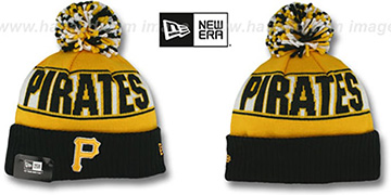 Pirates 'REP-UR-TEAM' Knit Beanie Hat by New Era