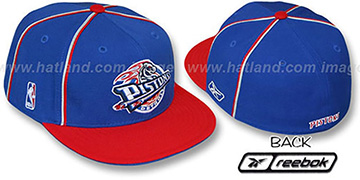 Pistons CROSS TAPED Fitted Hat by Reebok