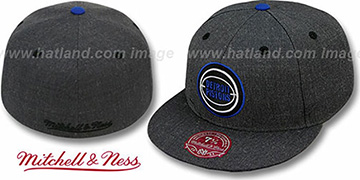 Pistons GREY HEDGEHOG Fitted Hat by Mitchell and Ness