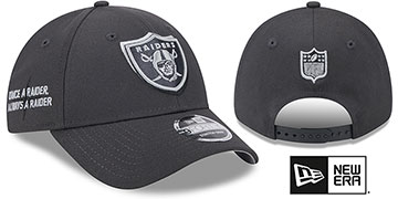 Raiders 2024 NFL DRAFT STRETCH-SNAP Grey Hat by New Era