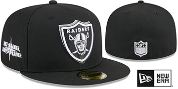 Raiders 2024 'NFL DRAFT' Black Fitted Hat by New Era