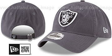 Raiders CORE-CLASSIC STRAPBACK Charcoal Hat by New Era