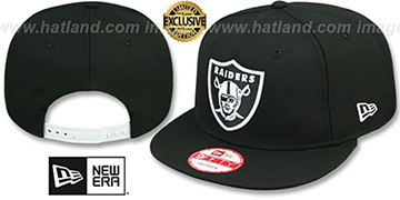 Raiders TEAM-BASIC SNAPBACK Black-White Hat by New Era