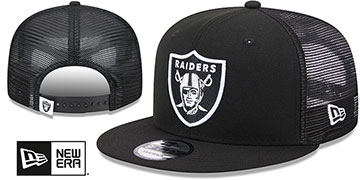 Raiders 'TEAM-BASIC TRUCKER SNAPBACK' Black Hat by New Era