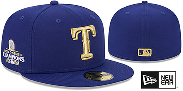 Rangers 2023 WORLD SERIES CHAMPIONS GAME Hat by New Era