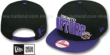 Raptors 'CHENILLE-ARCH SNAPBACK' Black-Purple Hat by New Era