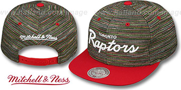 Raptors KNIT-WEAVE SNAPBACK Multi-Red Hat by Mitchell and Ness