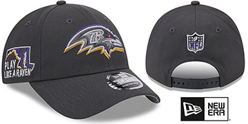 Ravens 2024 NFL DRAFT STRETCH-SNAP Grey Hat by New Era