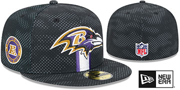 Ravens '2024 NFL SIDELINE' Black Fitted Hat by New Era