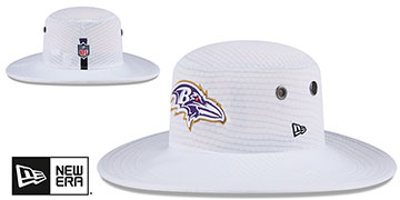 Ravens 2024 NFL TRAINING BUCKET Hat by New Era