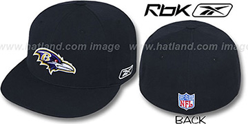 Ravens 'COACHES' Black Fitted Hat by Reebok