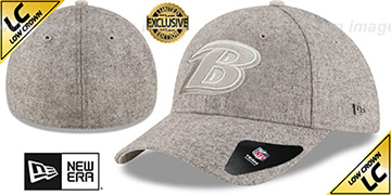 Ravens 'EK MELTON FABRIC MIX' Grey Hat by New Era