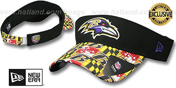 Ravens MARYLAND FLAG VISOR Black-Flag by New Era