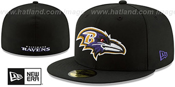 Ravens 'NFL TEAM-BASIC' Black Fitted Hat by New Era