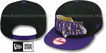 Ravens 'THROUGH SNAPBACK' Black-Purple Hat by New Era