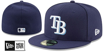 Rays AC-ONFIELD GAME Hat by New Era