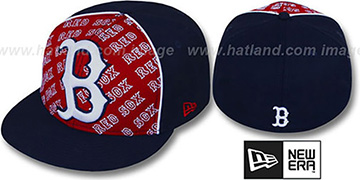 Red Sox ANGLEBAR Navy-Red Fitted Hat by New Era