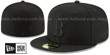 Red Sox 'BLACKOUT' Fitted Hat by New Era