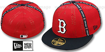 Red Sox GELLIN Red-Navy Fitted Hat by New Era