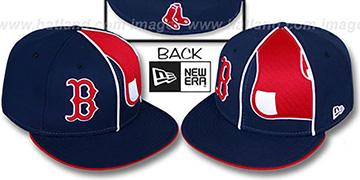 Red Sox 'HBH ZOOM' Navy Fitted Hat by New Era