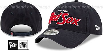 Red Sox RETRO-SCRIPT SNAPBACK Navy Hat by New Era