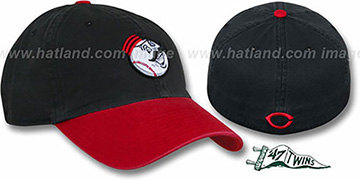 Reds COOP 'FRANCHISE' Black-Red Hat by Twins 47