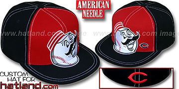 Reds GETTIN BIG Red-Black Fitted Hat by American Needle