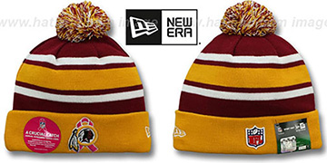 Redskins BCA CRUCIAL CATCH Knit Beanie Hat by New Era