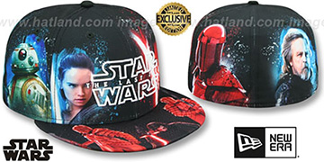 The Last Jedi ALL-OVER GOOD VS EVIL Fitted Hat by New Era