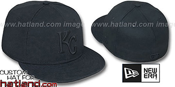 Royals BLACKOUT Fitted Hat by New Era