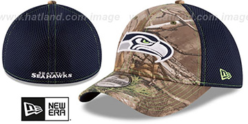 Seahawks REALTREE NEO MESH-BACK Flex Hat by New Era