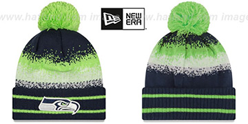 Seahawks SPEC-BLEND Knit Beanie Hat by New Era