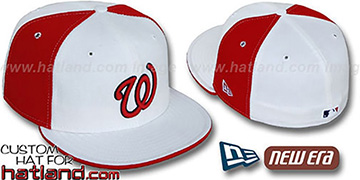 Senators COOPERSTOWN PINWHEEL White-Red Fitted Hat