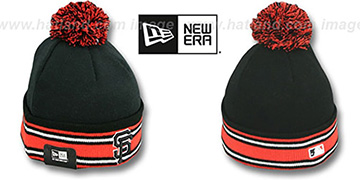 SF Giants 'AC-ONFIELD' Black Knit Beanie Hat by New Era