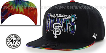 SF Giants 'CANNED-HEAT SNAPBACK' Black Hat by Twins 47 Brand