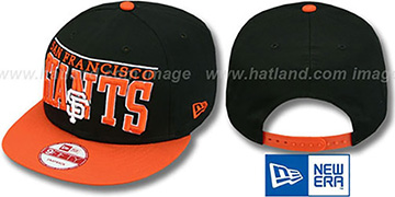 SF Giants 'LE-ARCH SNAPBACK' Black-Orange Hat by New Era