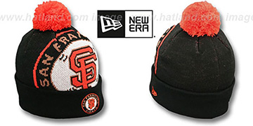 SF Giants 'MLB-BIGGIE' Black Knit Beanie Hat by New Era