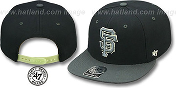 SF Giants NIGHT-MOVE SNAPBACK Adjustable Hat by Twins 47 Brand