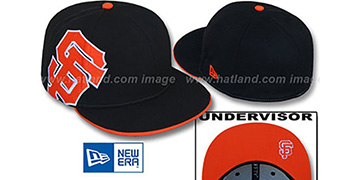 SF Giants 'SIDEWINGER' Black Fitted Hat by New Era