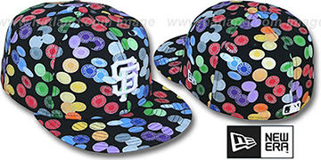 SF Giants TOKENS Black-Multi Fitted Hat by New Era