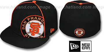 SF Giants 'TRIBULATOR' Black Fitted Hat by New Era