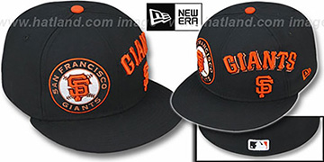 SF Giants 'TRIPLE PLAY' Black Fitted Hat by New Era